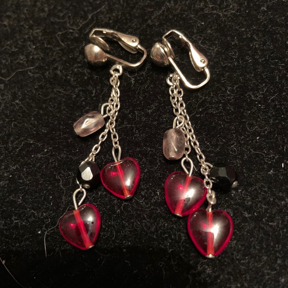 Clip earrings
